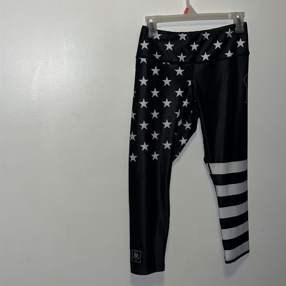 WATTIE INK STARS AND STRIPES LEGGINGS SIZE MEDIUM